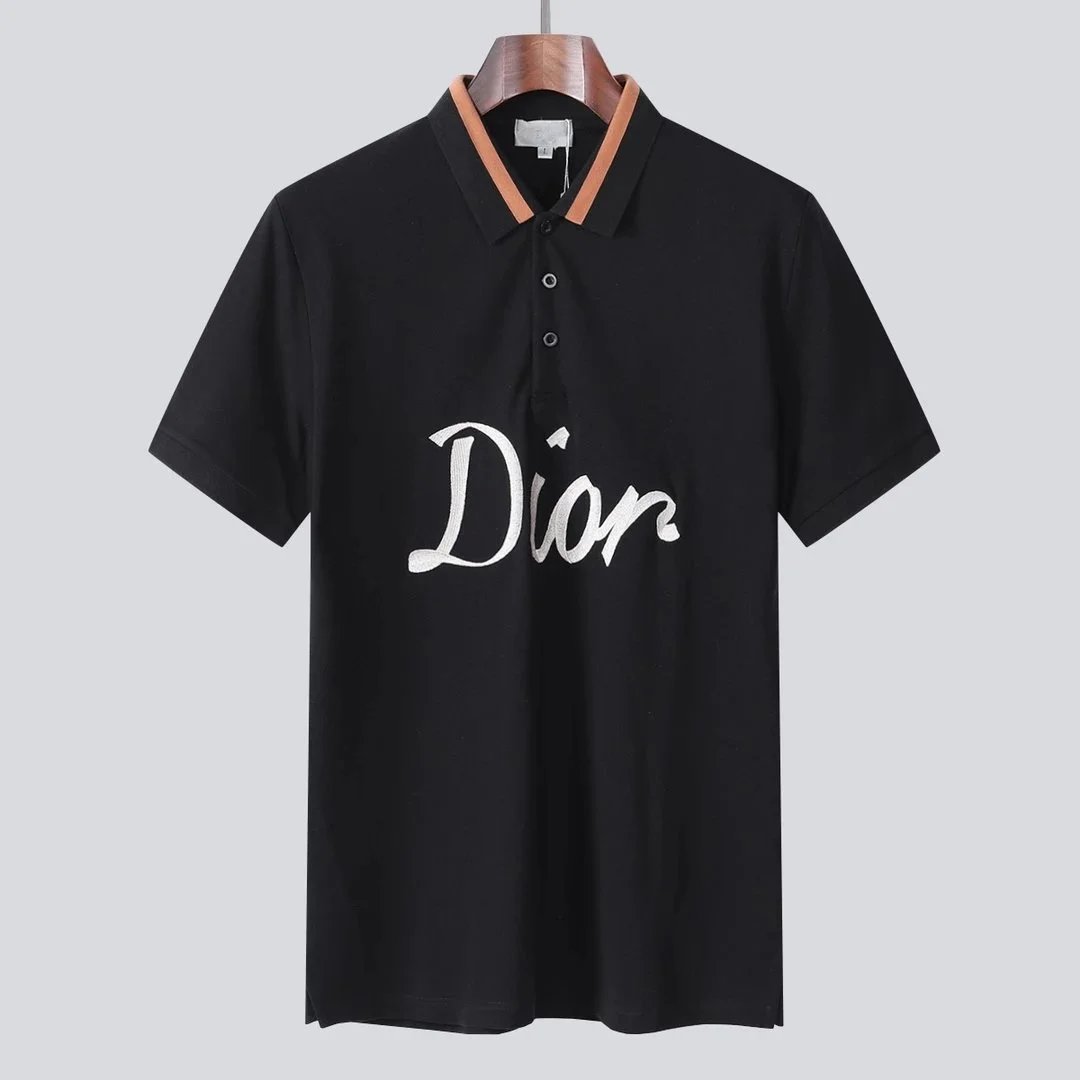 Dior Black Short Sleeve Polo