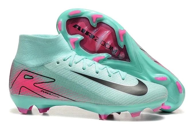 Nike Mercurial Superfly VII Elite FG Aqua Pink Soccer Cleats Running Shoes - 32