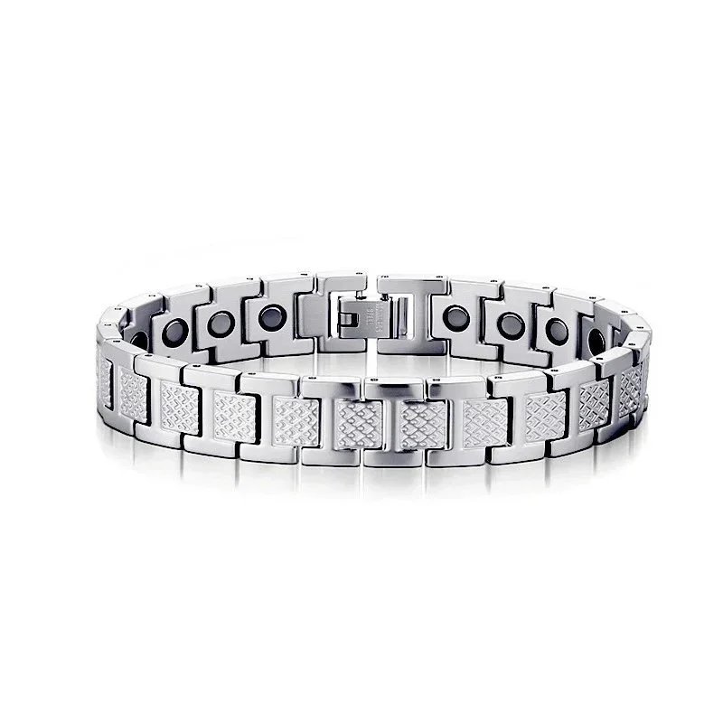 Silver Magnetic Link Bracelet