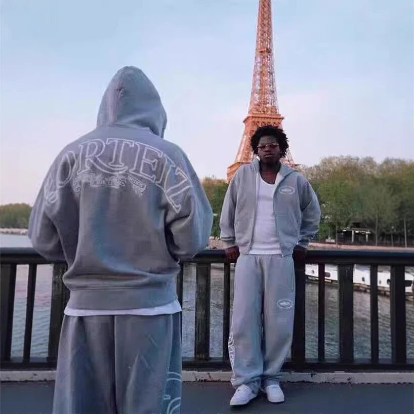 Horteliz Grey Hoodie and Sweatpants Set