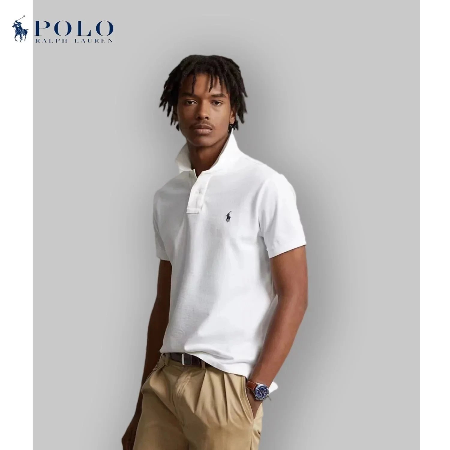 Ralph Lauren White Short Sleeve Polo
