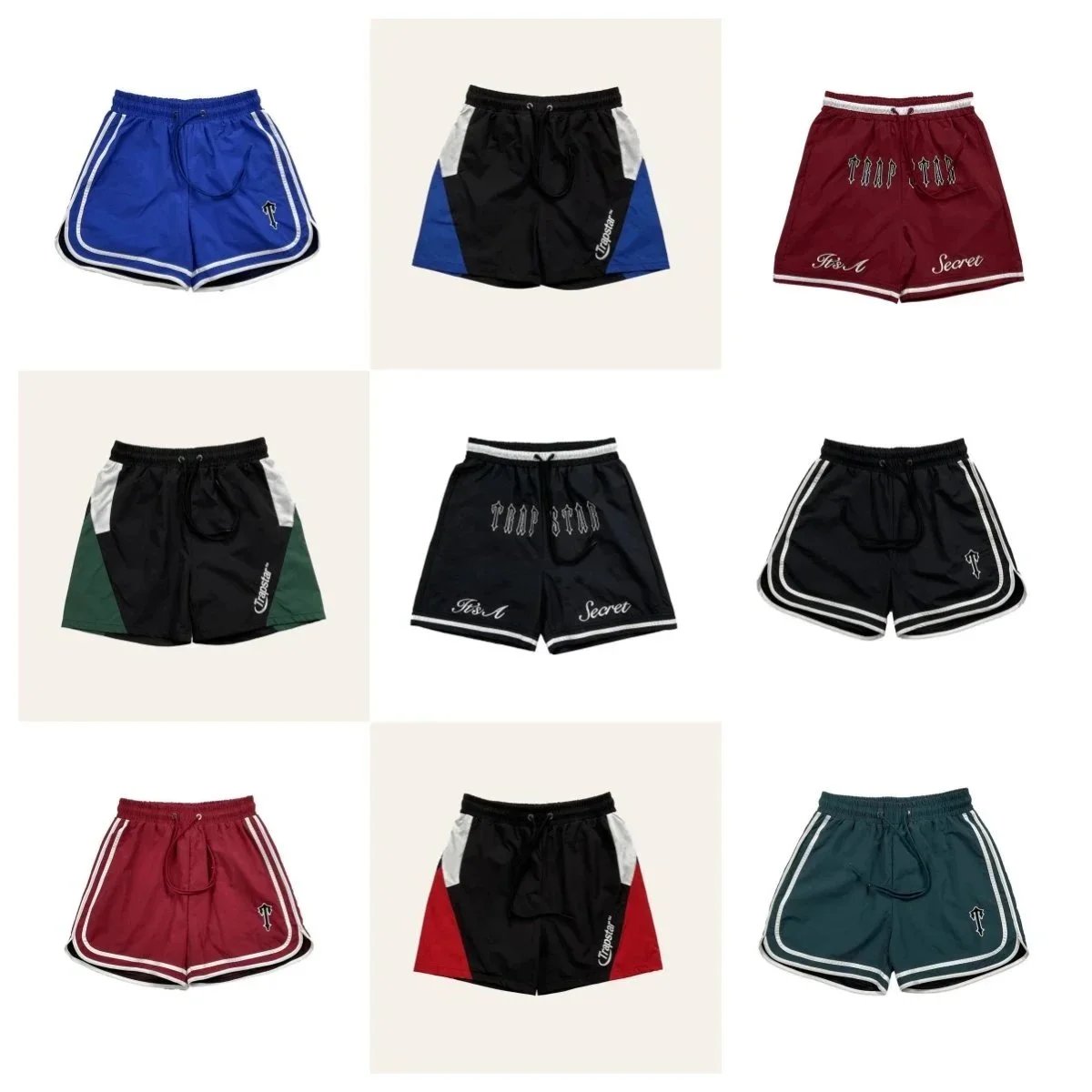 Trapstar Black Colorblock Shorts