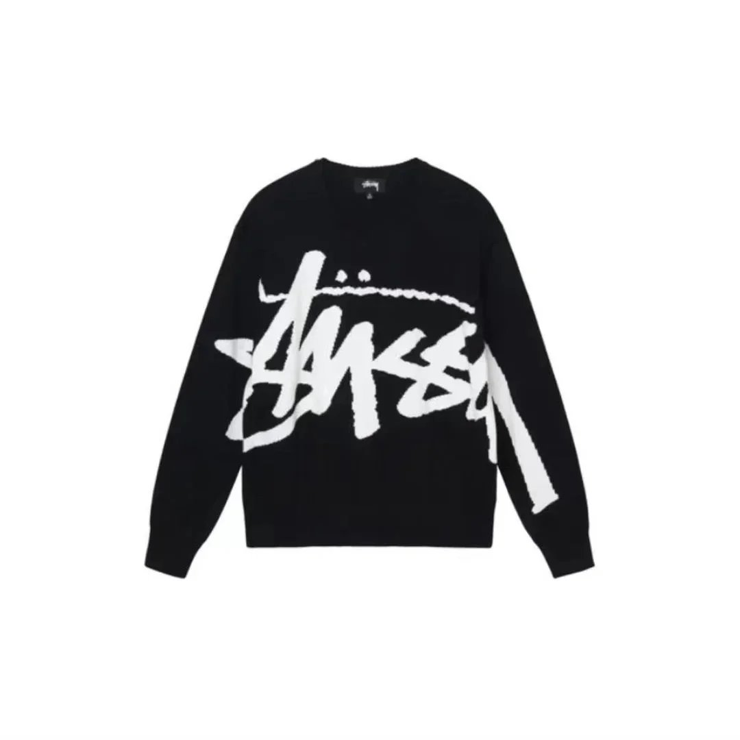 Stussy Black Crewneck Sweater
