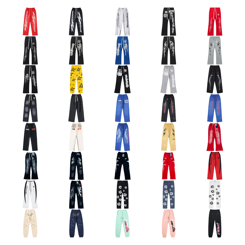 Various Colors Graphic Print Loose Fit Pants