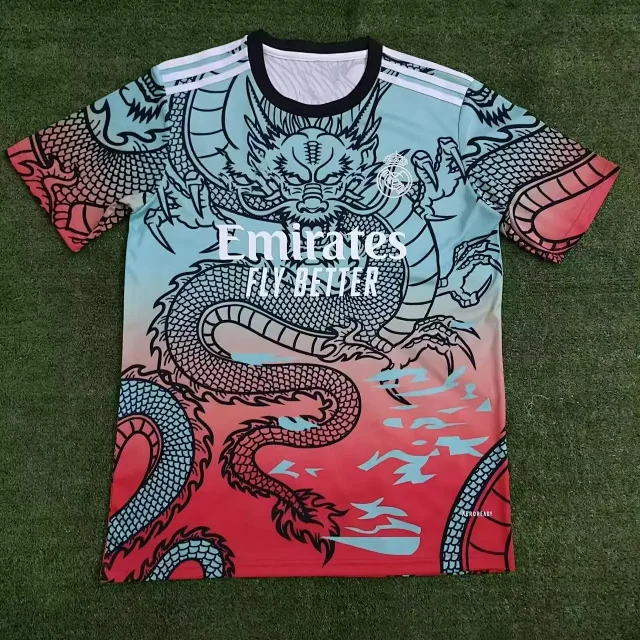 Real Madrid Football Jerseys Graphic dragon jersey product detail image 21