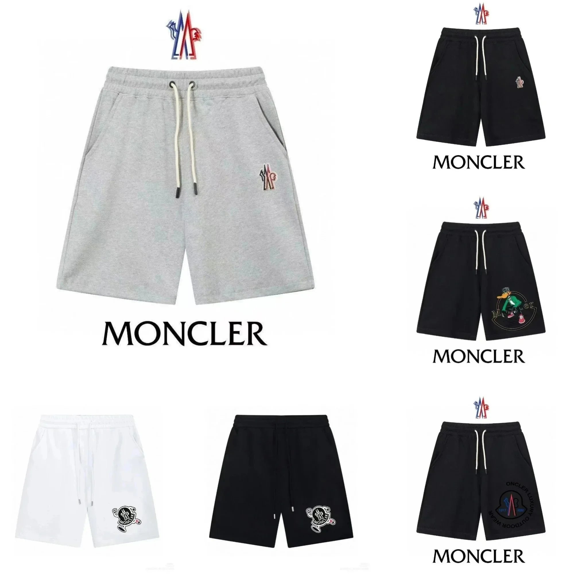 Moncler Grey Cotton Shorts