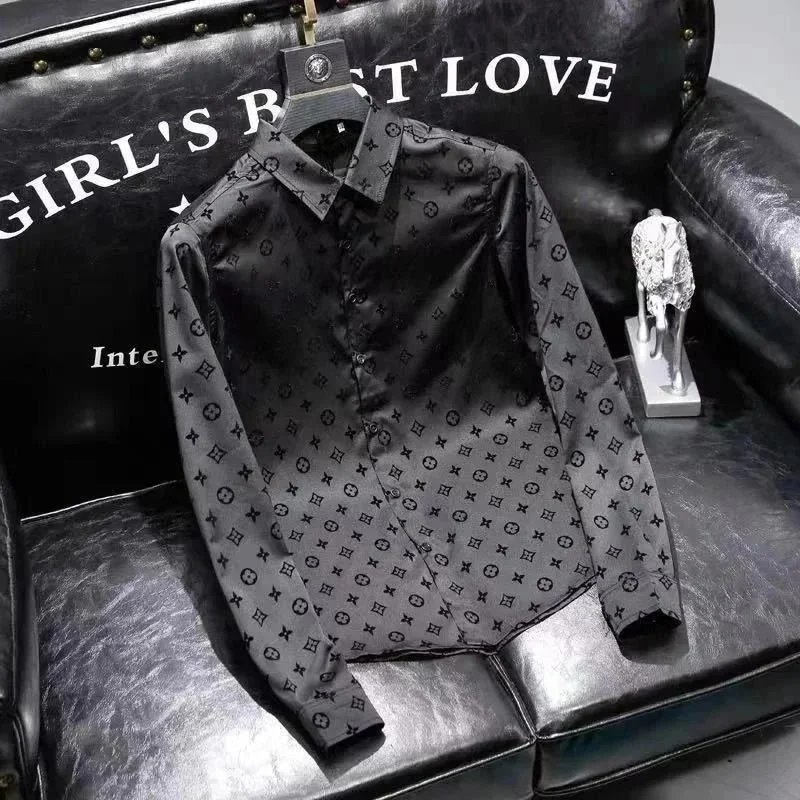 Louis Vuitton Black Monogram Long Sleeve Shirt