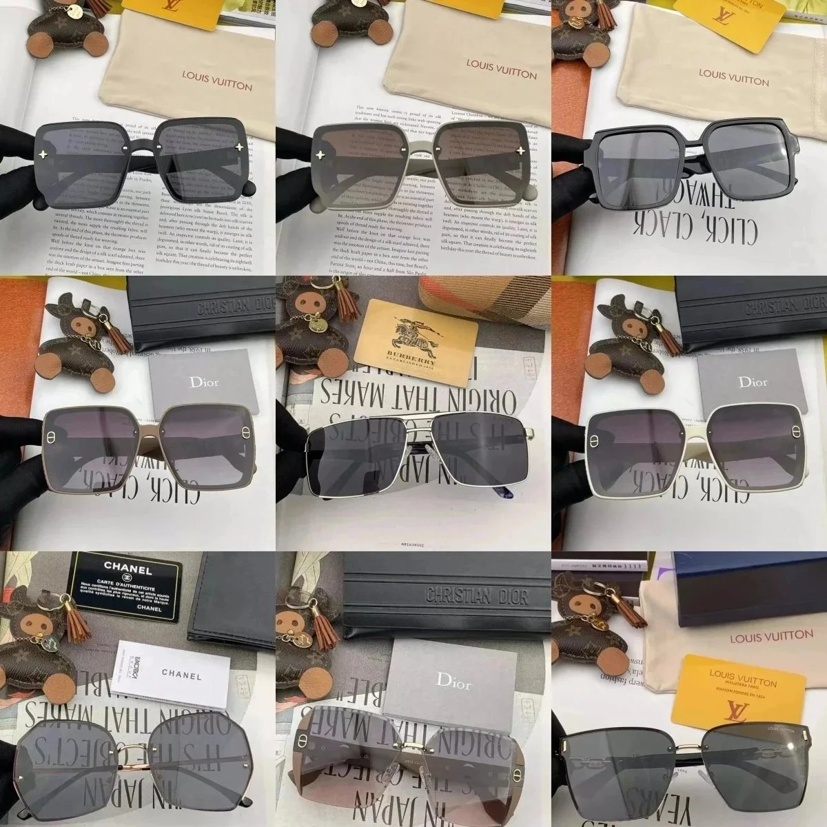 Louis Vuitton Black Square Sunglasses