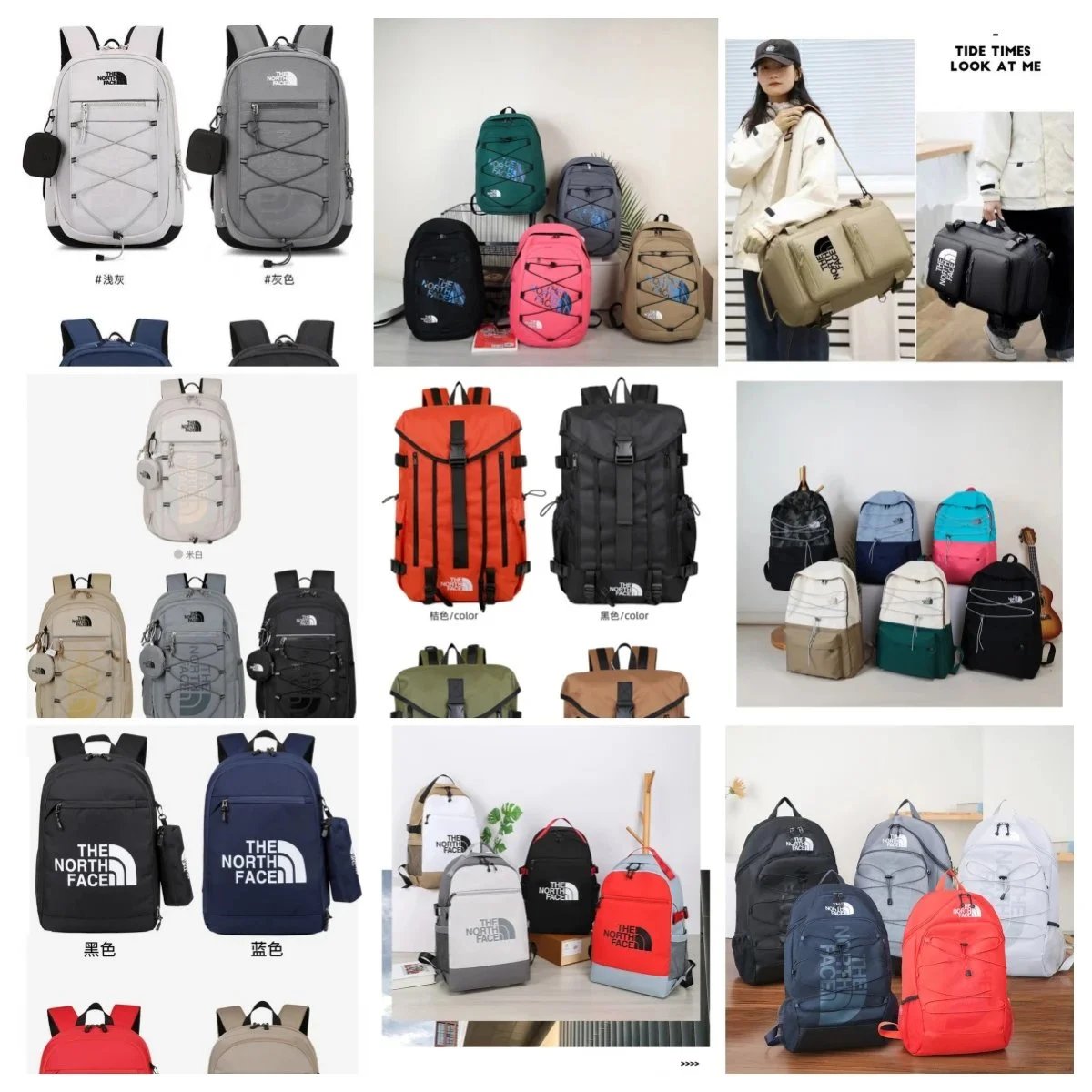 The North Face Backpacks in Various Colors