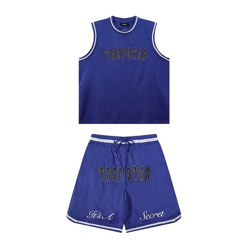 Trapstar Blue Mesh Basketball Set