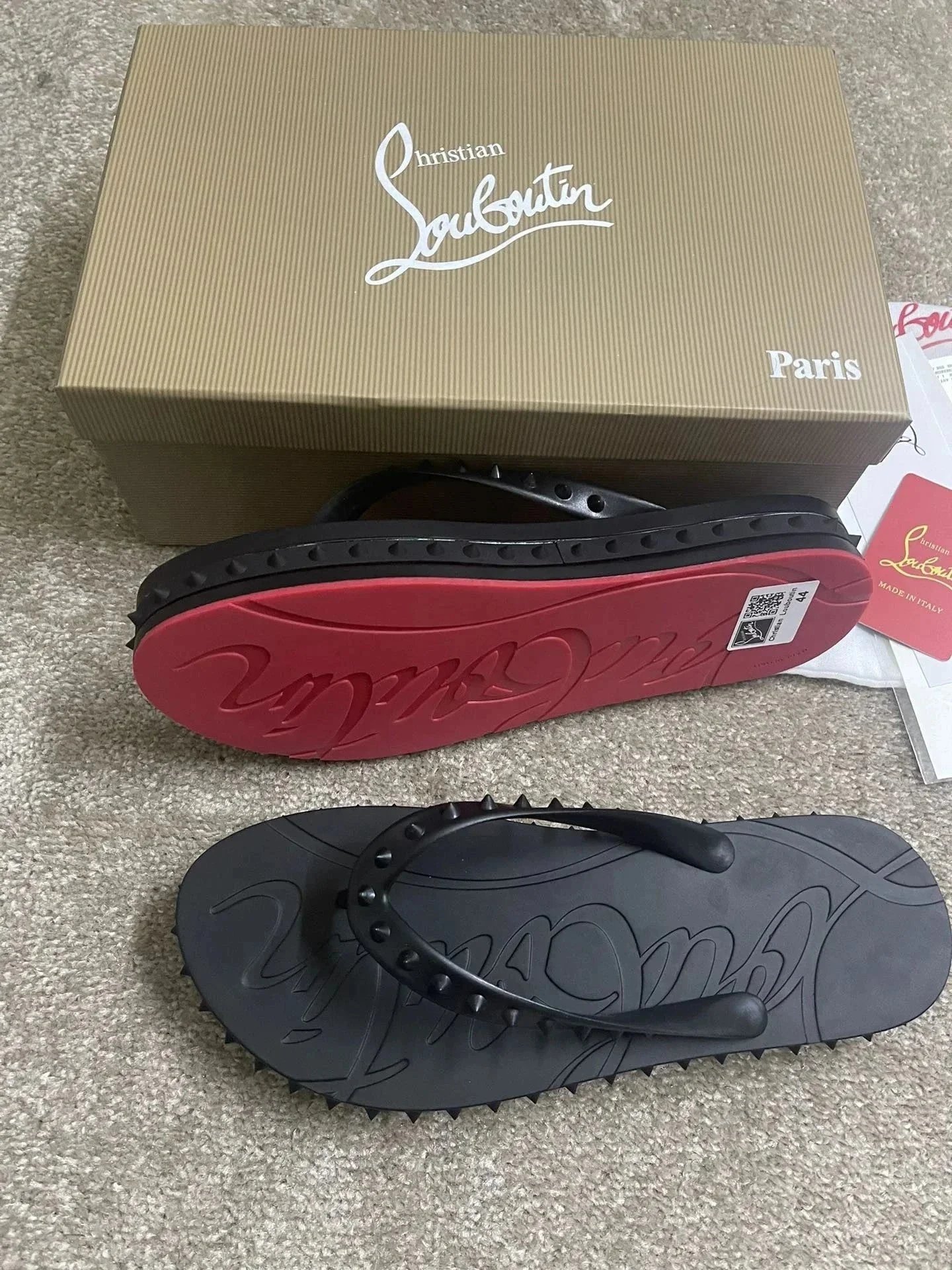 Christian Louboutin Slippers Spiked Slide — 10