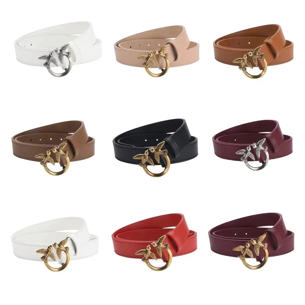Pinko Bird Buckle Leather Belt