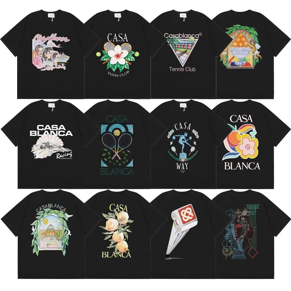 Casa Blanca Black Graphic T-Shirt Collection