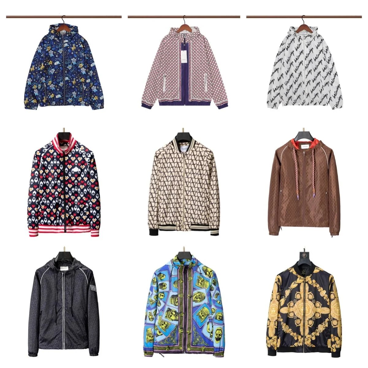 Versace Black Gold Baroque Print Jacket