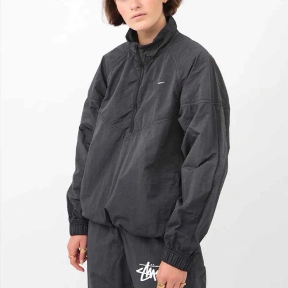 Nike Black Half-Zip Windbreaker