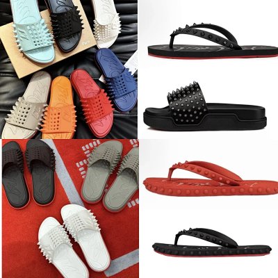 Christian Louboutin Spiky Slide Sandals [24 styles]