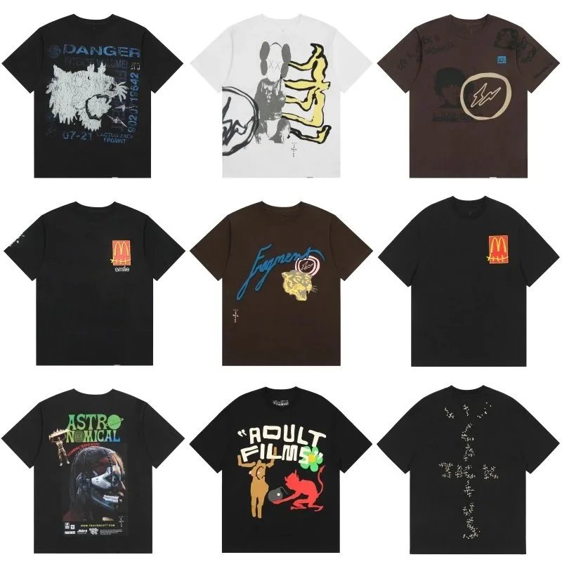 Travis Scott Black Graphic T-Shirt Collection