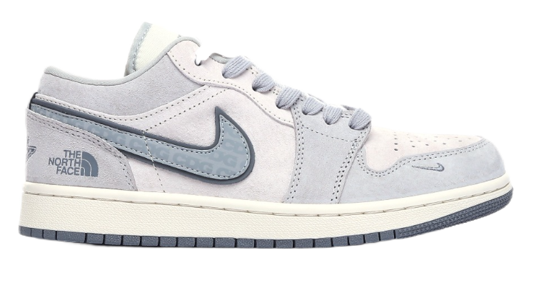 Nike x A Bathing Ape Air Jordan 1 Low 'Bapesta' Navy Beige Sneakers - 21