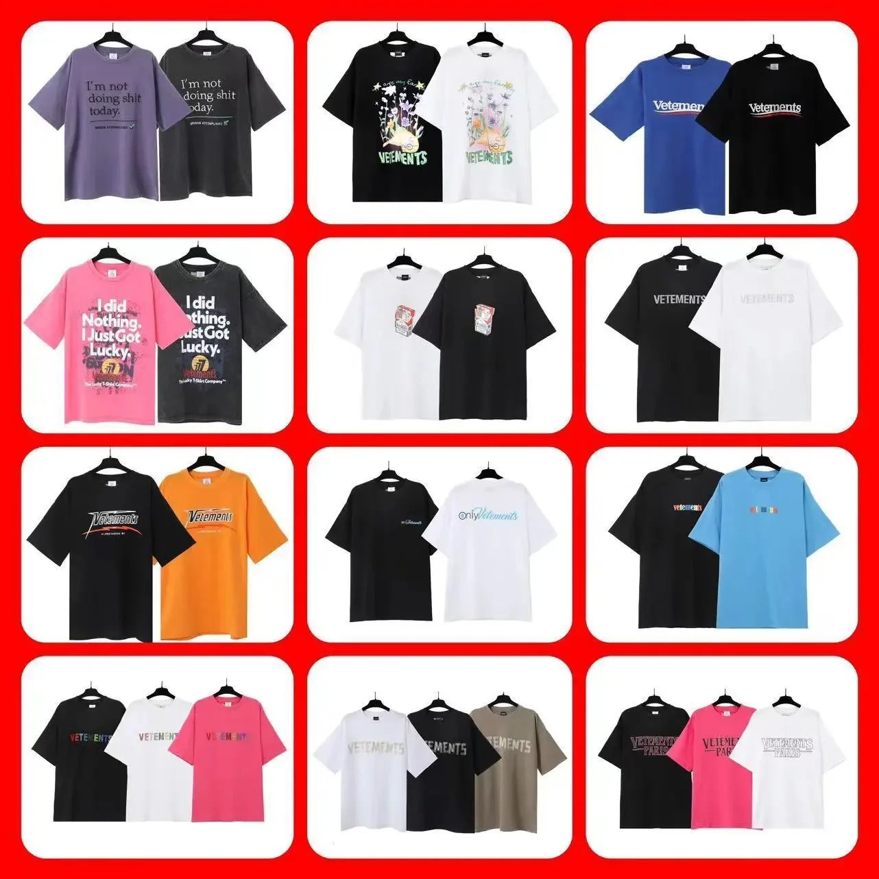 Vetements Black Short Sleeve T-Shirt