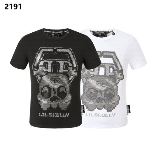 Philipp Plein Black/White Lil Skully T-Shirt