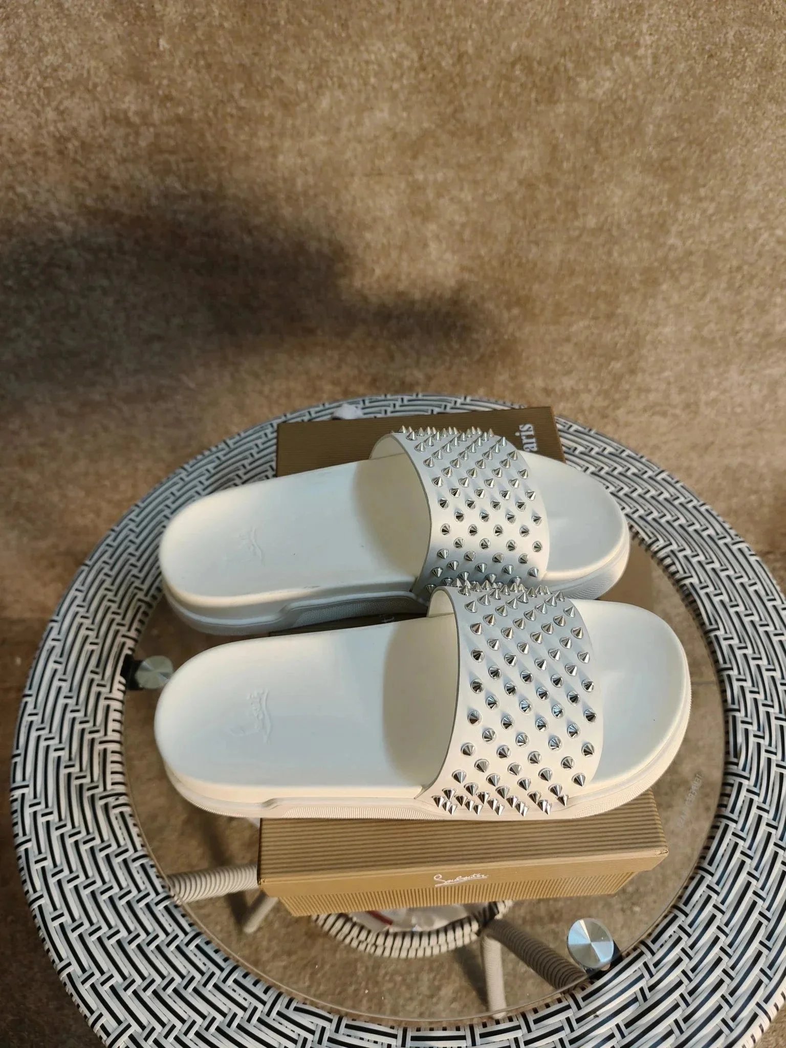 Christian Louboutin Slippers Spiked Slide — 21