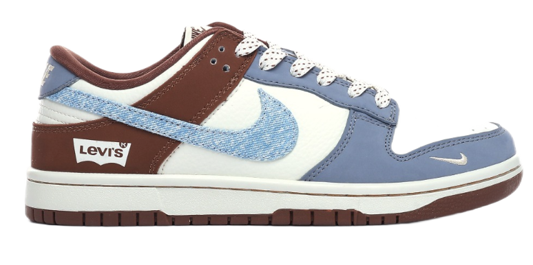 Nike x A Bathing Ape Air Jordan 1 Low 'Bapesta' Navy Beige Sneakers - 17