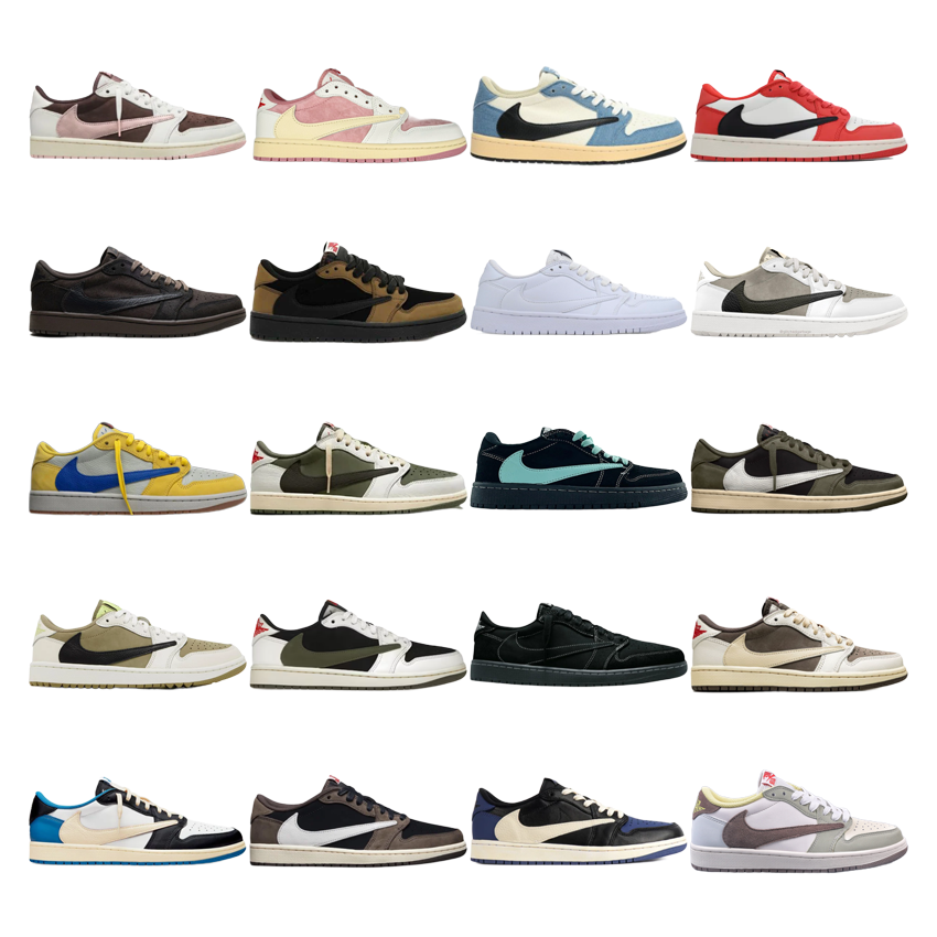 Nike Air Jordan 1 Low Sneakers in Various Colors