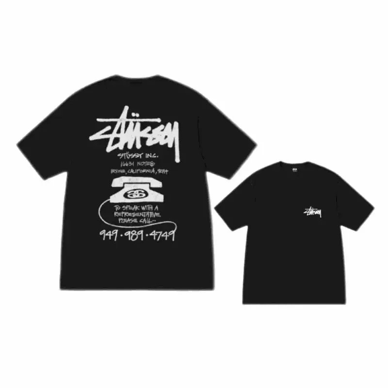 Stussy Black Short Sleeve T-Shirt