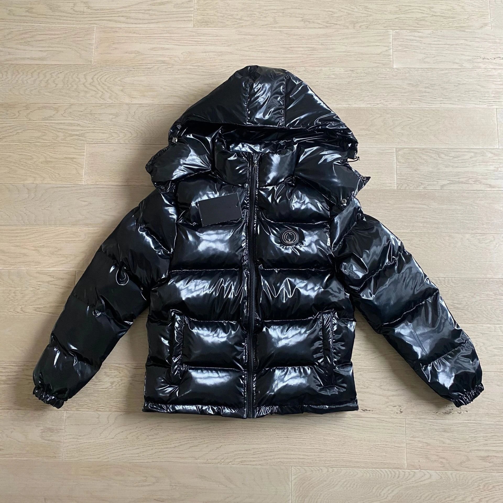 Moncler Black Puffer Jacket with Hood - 134895