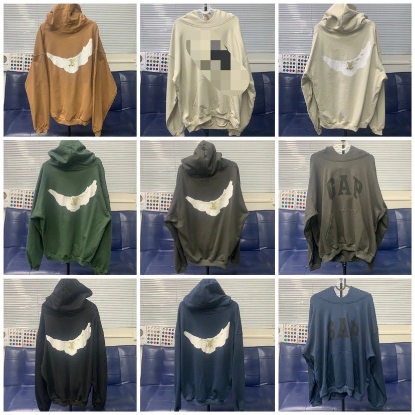 和平鸽水洗做旧连帽重磅帽衫卫衣11 - 135753