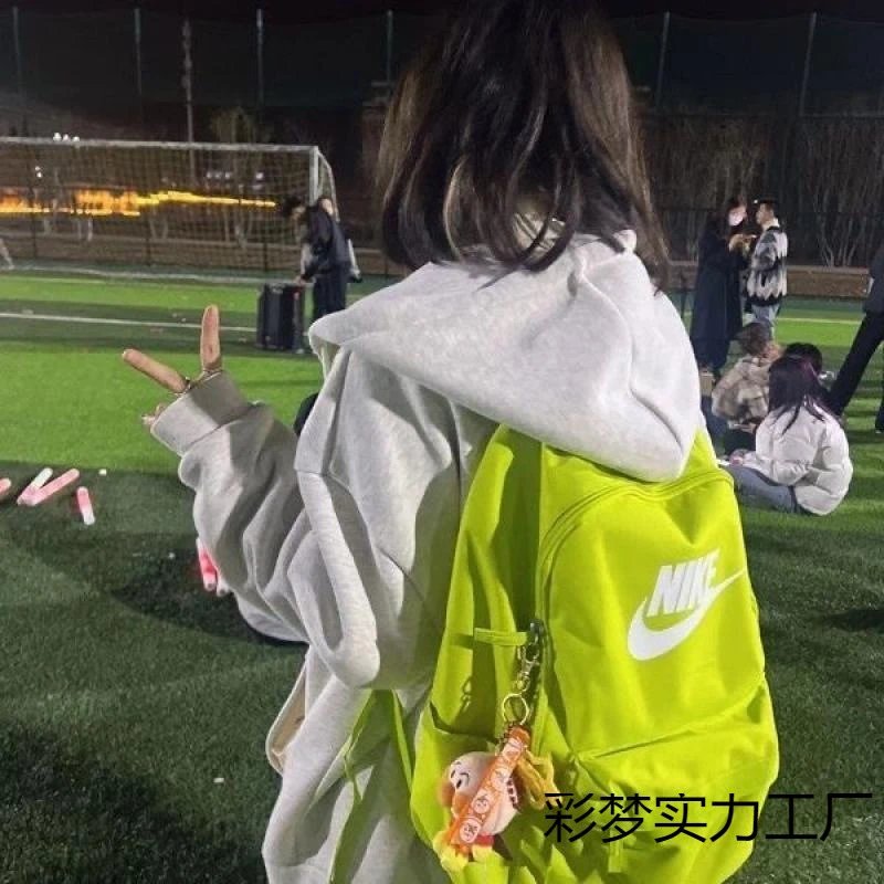 双肩背包大容量百搭男女高颜值初中高中学生抽绳书包小众高颜值 - 134562