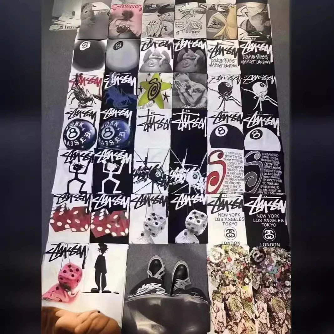 美式潮牌纯棉短袖男22 - 136076