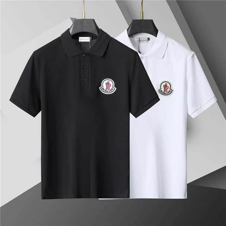 经典新款夏季男士POLO条纹领短袖百搭休闲T恤时尚男装翻领上衣 - 134630