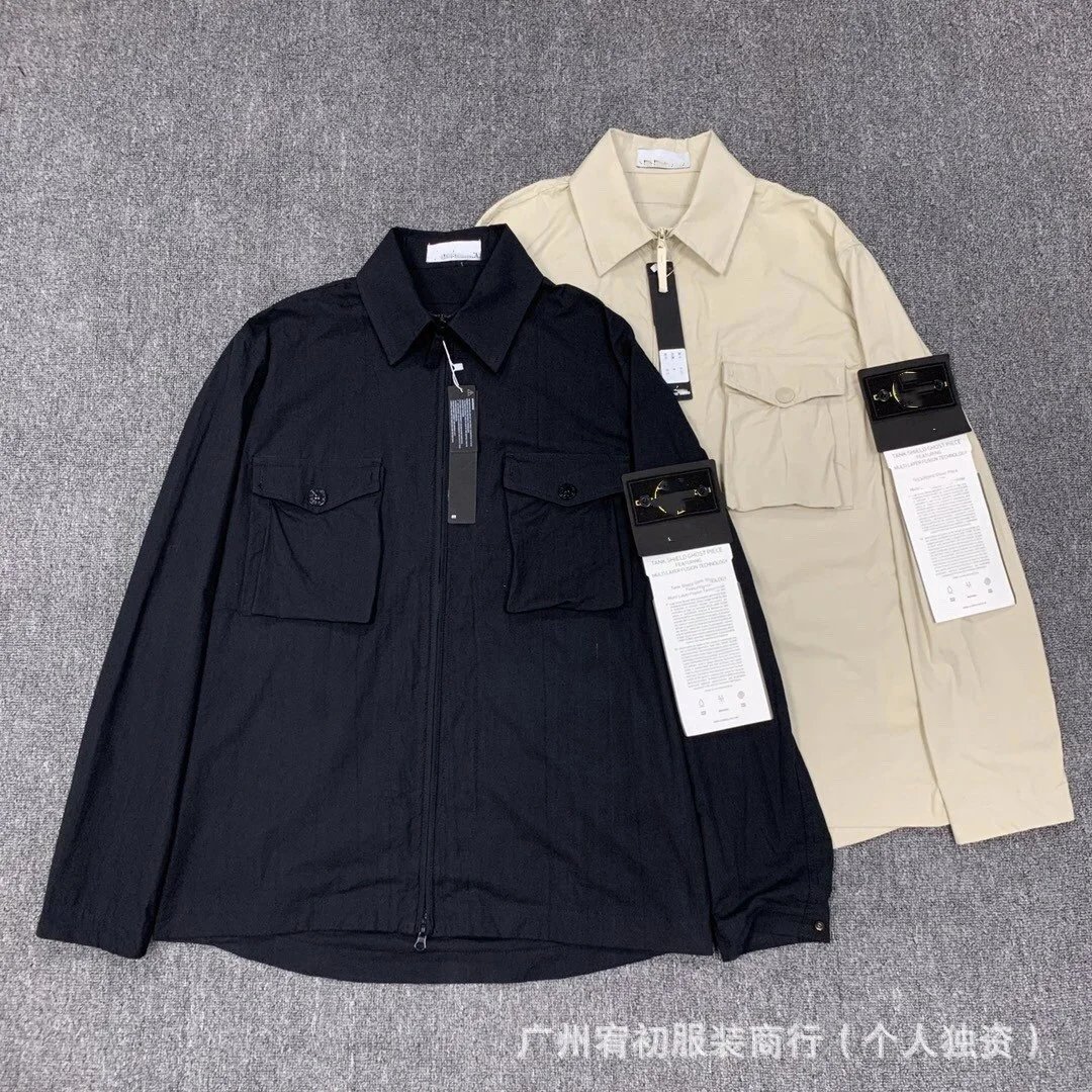 工装夹克男女情侣款宽松休闲衬衫 - 135620