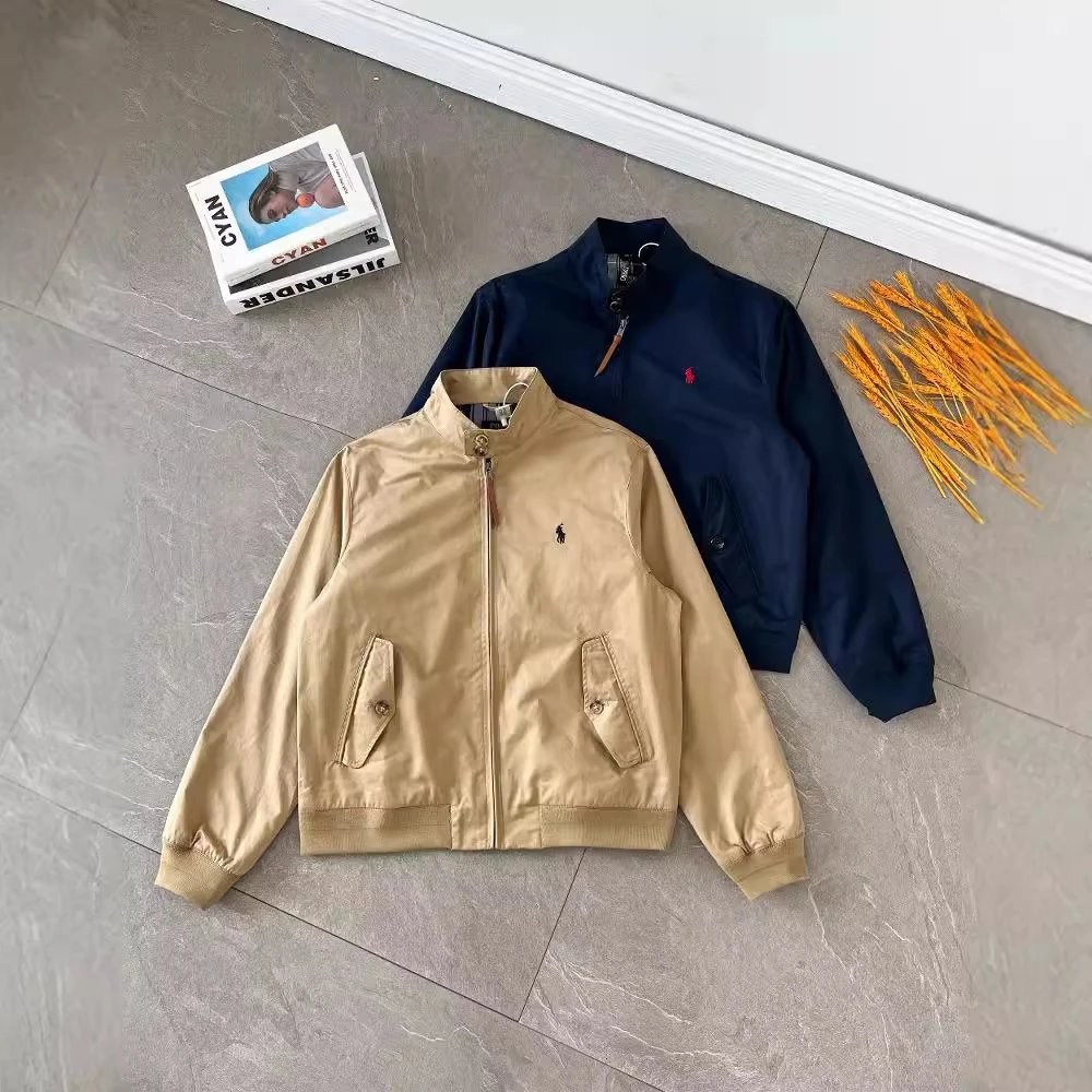Men's Classic Bomber Jacket with Logo - 134906