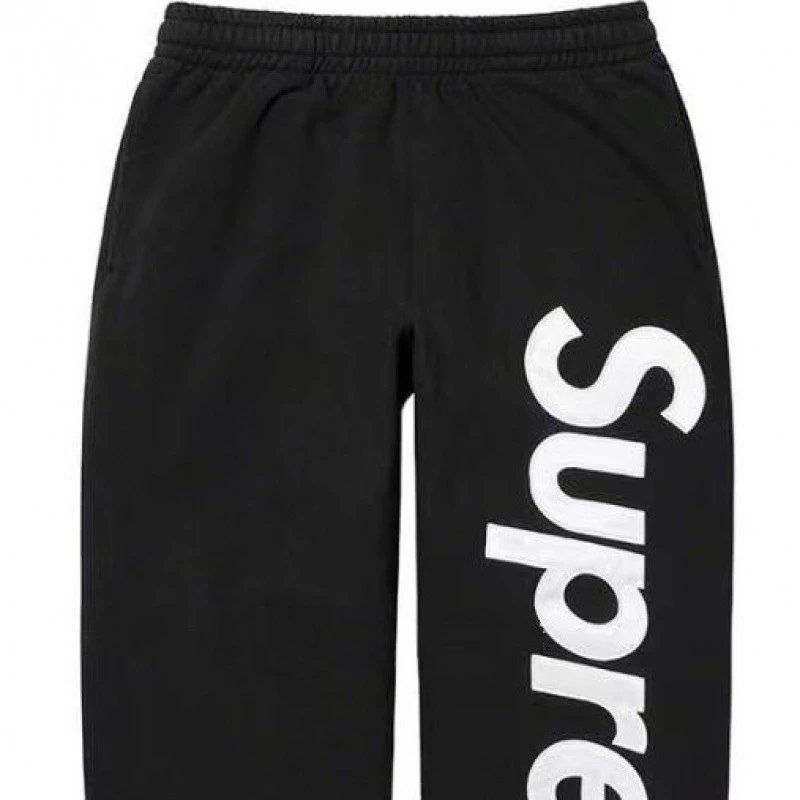 A309 Black with White Letters (Big Letter Pants)