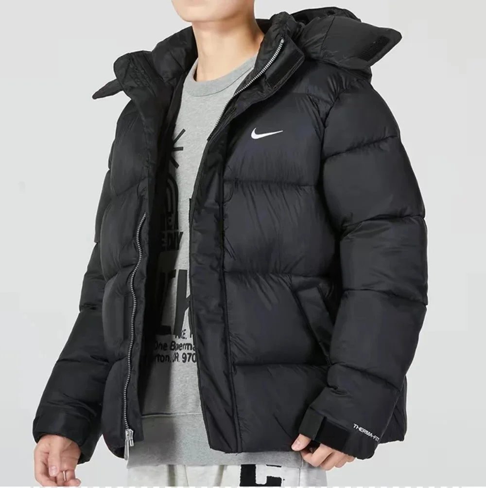 棉服宽松休闲加厚棉袄外套连帽保暖运动棉袄青年男士棉衣4921 - 135220