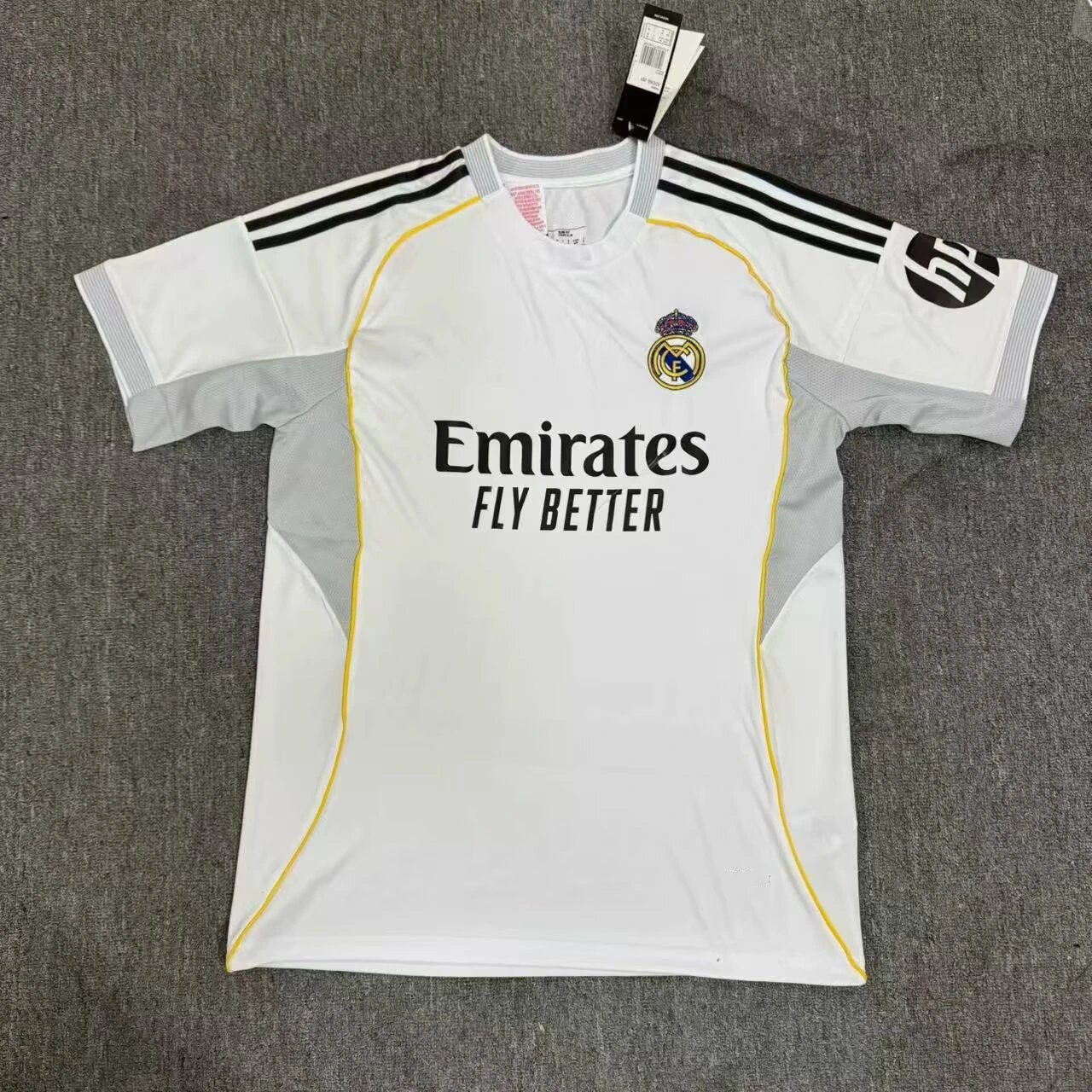 Real Madrid Adidas Home Jersey White/Grey 2024-25 (Player Version)