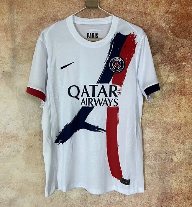 Nike PSG 2023-24 Away Jersey White Navy Red