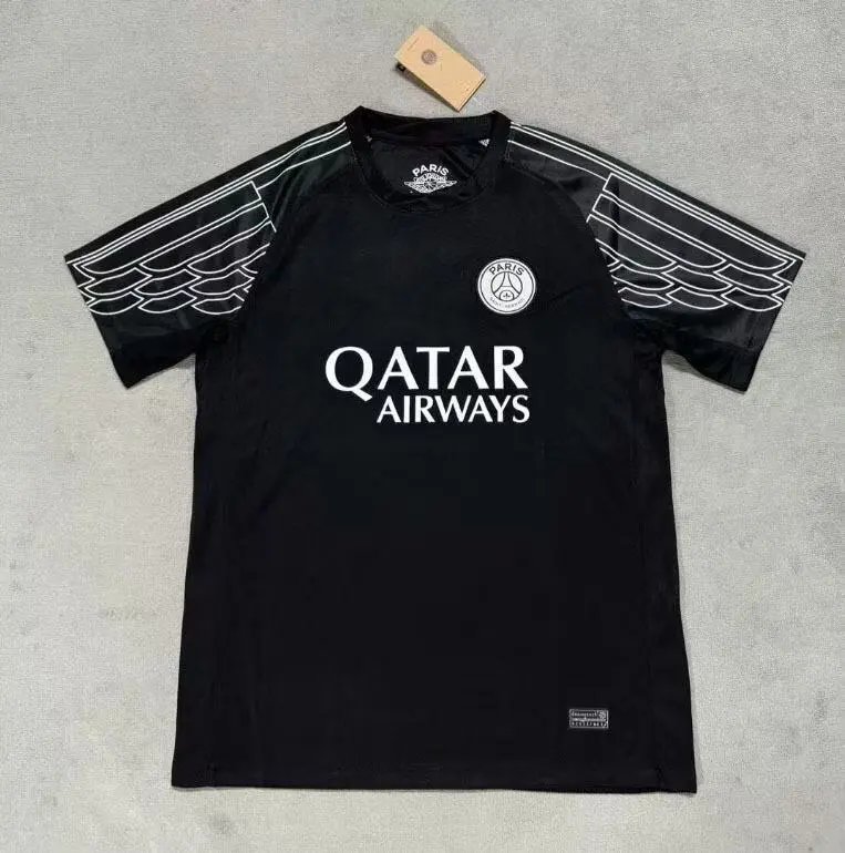 Paris Saint-Germain Training Jersey Black (Wing Pattern)