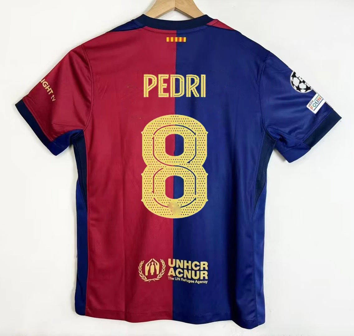 Nike FC Barcelona 2024/25 Home Jersey - Pedri #8 - Blue/Crimson