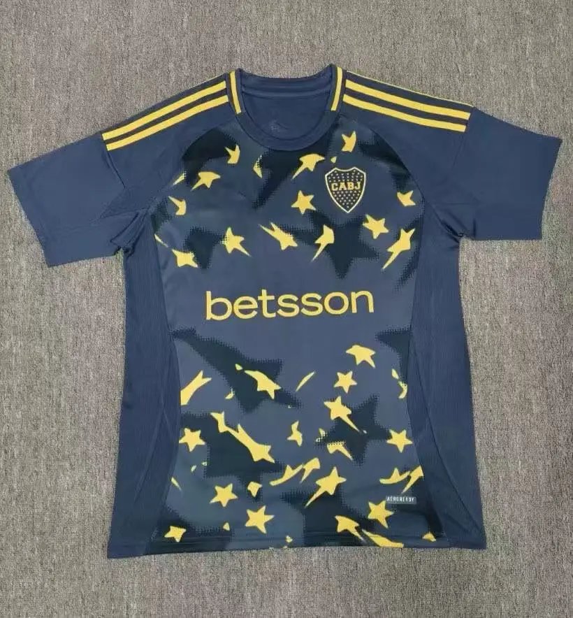 Boca Juniors Special Edition Jersey Navy/Gold Stars 2024-25
