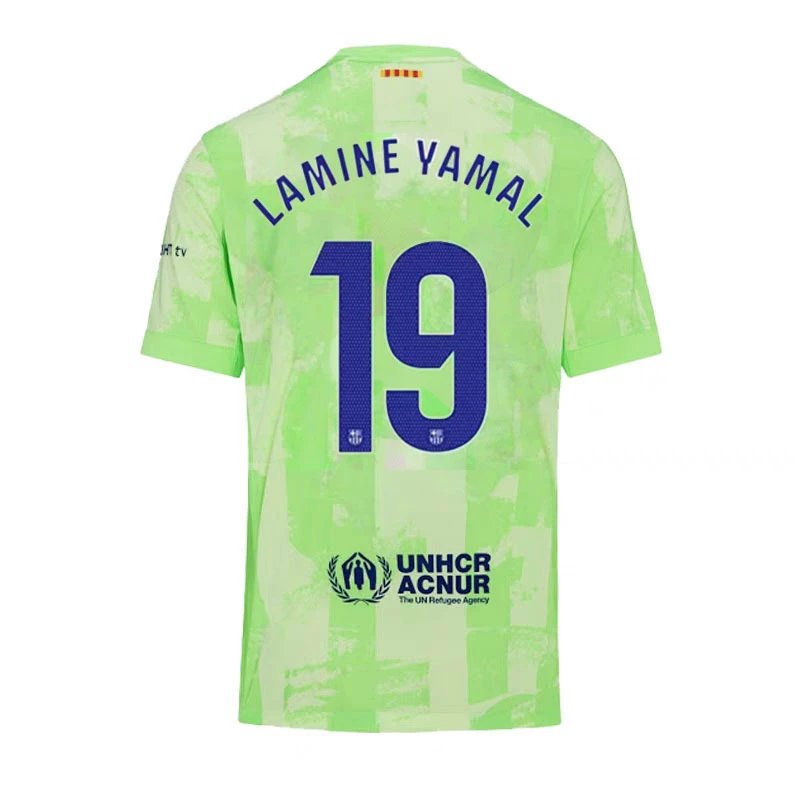 Nike FC Barcelona 2024/25 Third Jersey - Lamine Yamal #19 - Lime Green