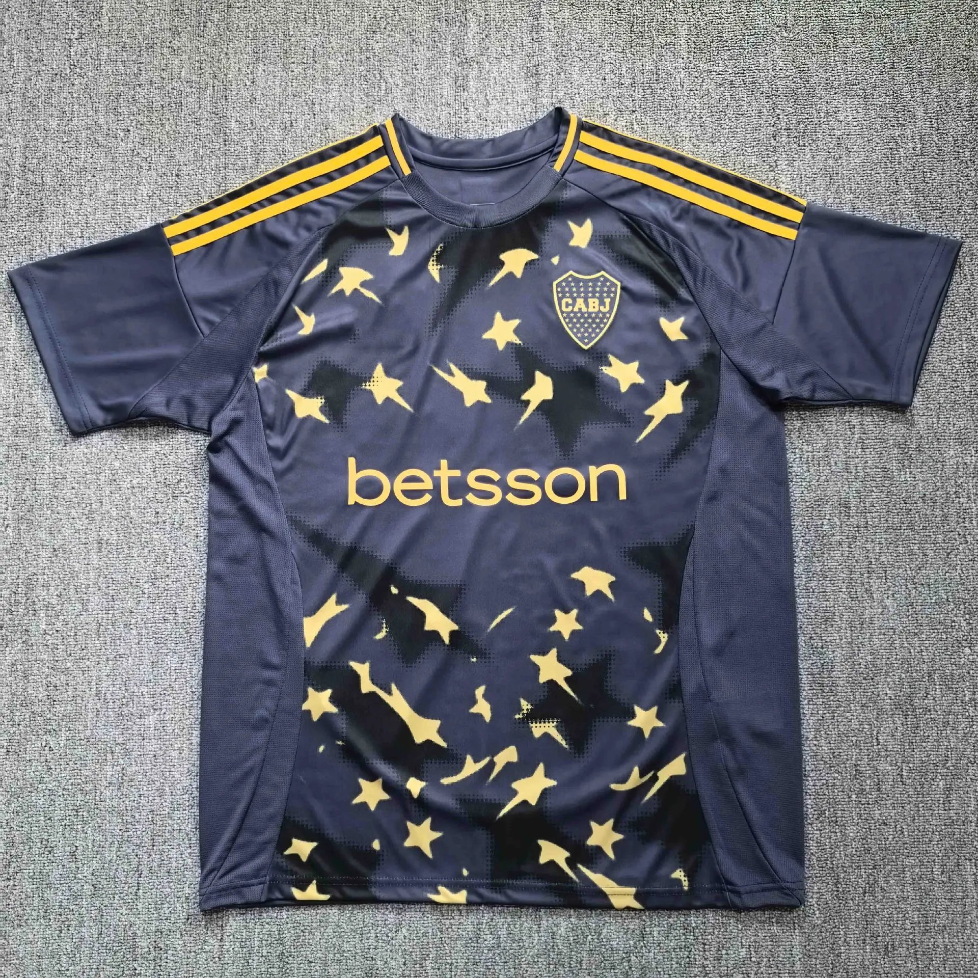 Boca Juniors 2024-25 Special Edition Jersey - Navy/Gold Stars (Betsson)