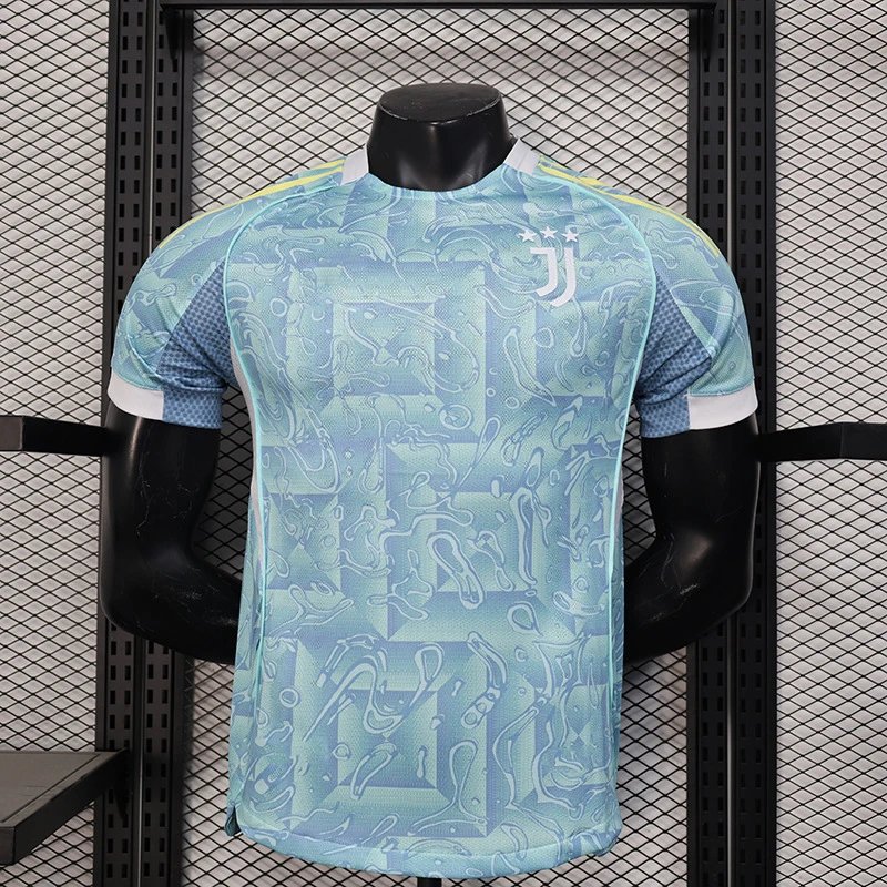 Juventus 2024-25 Third Jersey Light Blue Abstract