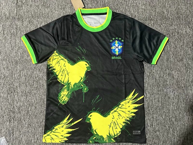 Nike Brazil CBF Special Edition Jersey Black Yellow Bird