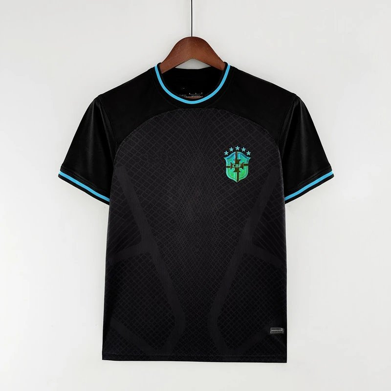 Nike Brazil CBF Special Edition Jersey Black Blue Holographic