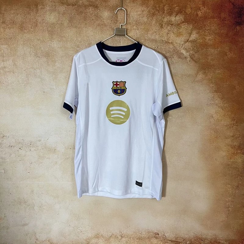 Nike Barcelona x Spotify 2022-23 Away Jersey White Navy