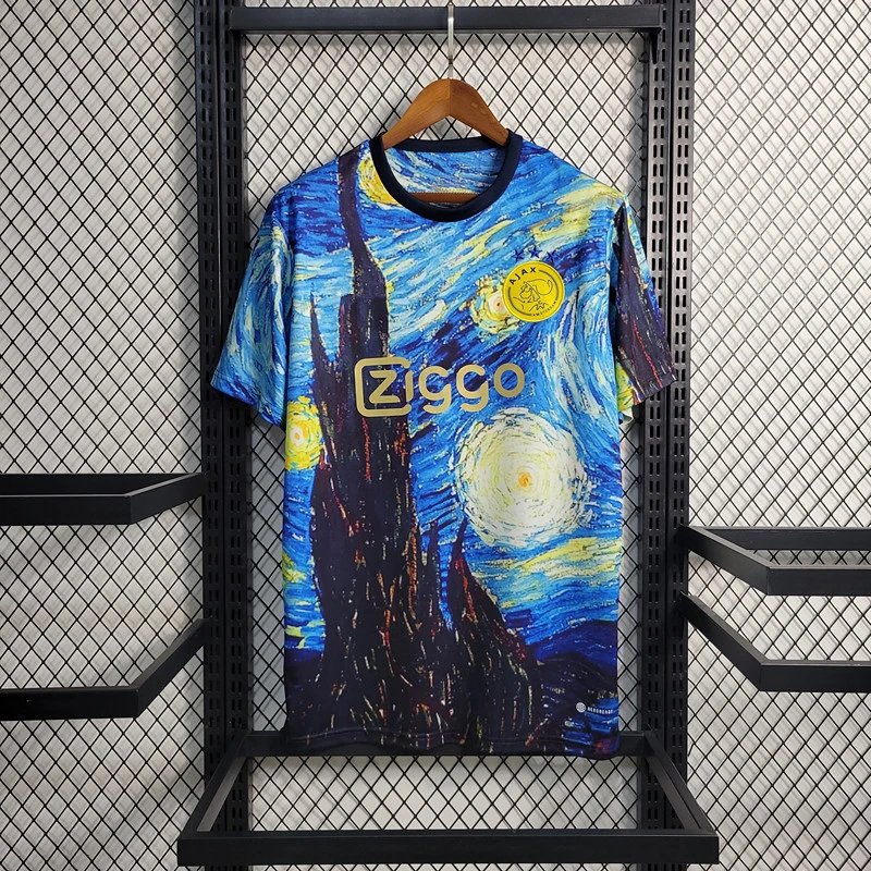 Ajax x Van Gogh Starry Night Special Edition Jersey Blue Yellow