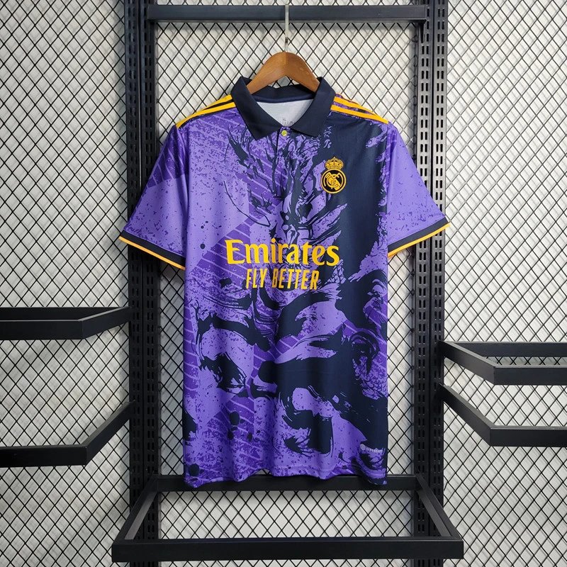 Adidas Real Madrid x Wolves Special Edition Jersey Purple Yellow